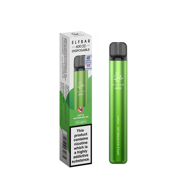 ELF Bar 600 V2 20mg Disposable Vape 600 Puffs