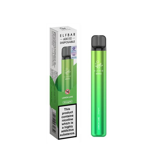 ELF Bar 600 V2 20mg Disposable Vape 600 Puffs