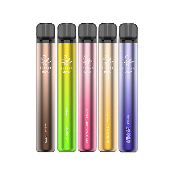 ELF Bar 600 V2 20mg Disposable Vape 600 Puffs