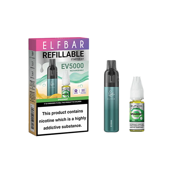 Elf Bar EV5000 Disposable Vape + 20mg ElfLiq Salt