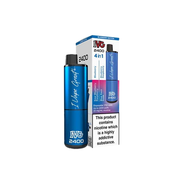 IVG 20mg 2400 4in1 Multi-Edition Disposable Vape 2400 Puffs