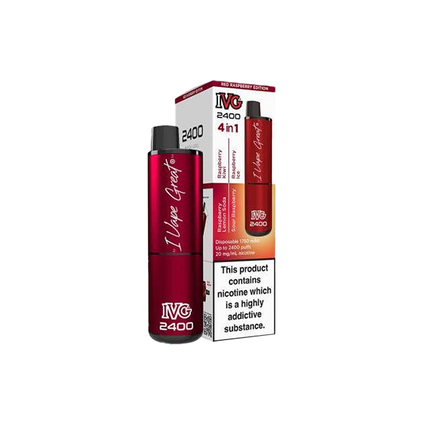 IVG 20mg 2400 4in1 Multi-Edition Disposable Vape 2400 Puffs