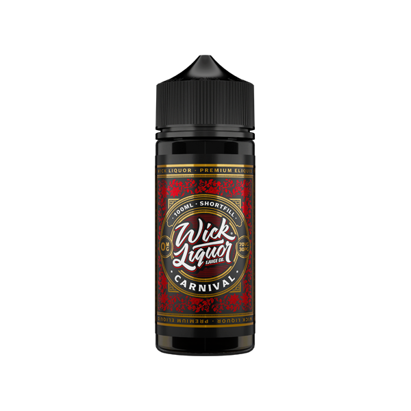 Wick Liquor 100ml 0mg Shortfill Vape Juice [70VG/30PG]