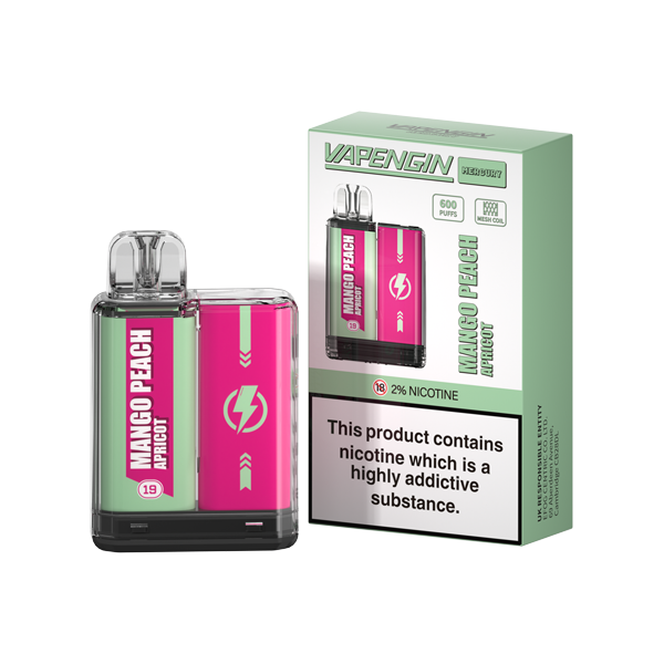 Vapengin Mercury 20mg Disposable Vape 600 Puffs