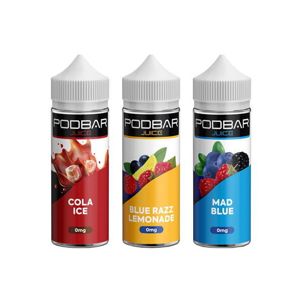 Kingston Podbar 100ml 0mg Shortfill Vape Juice [50VG/50PG]