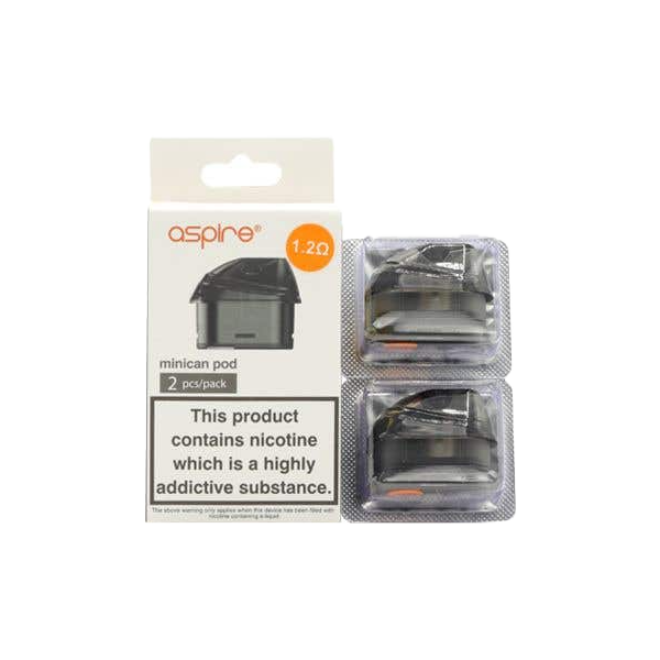 Aspire Minican Replacement Vape Pods 2ml (0.8/1.2Ohm)