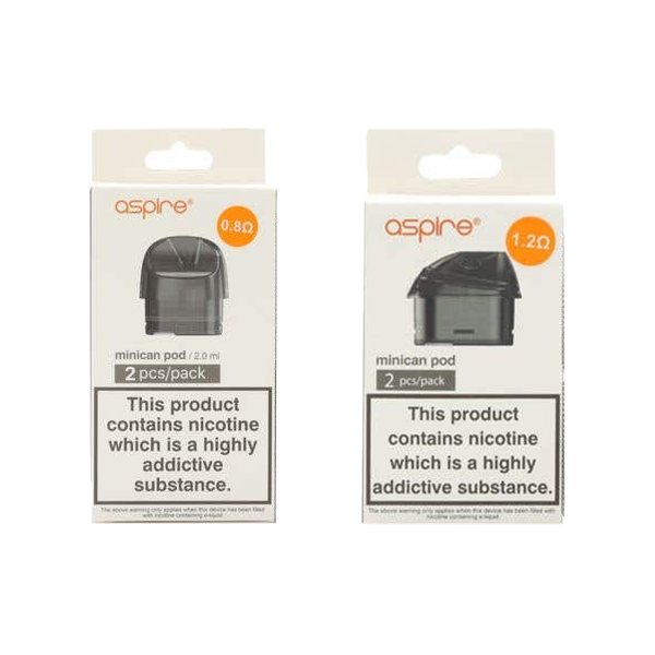 Aspire Minican Replacement Vape Pods 2ml (0.8/1.2Ohm)