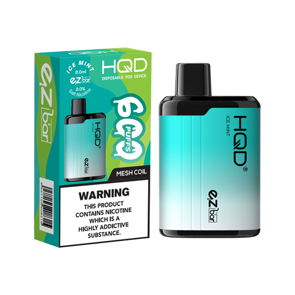 HQD EZ Bar 20mg Disposable Vape 600 Puffs