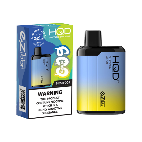 HQD EZ Bar 20mg Disposable Vape 600 Puffs