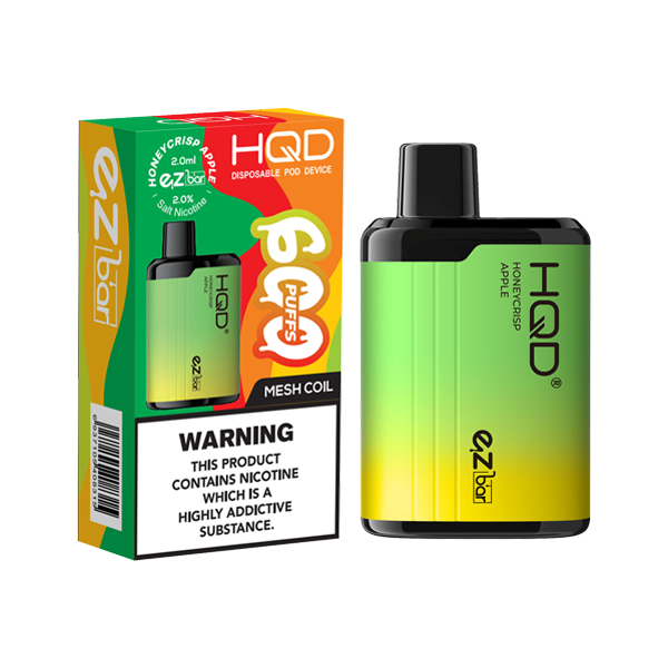 HQD EZ Bar 20mg Disposable Vape 600 Puffs