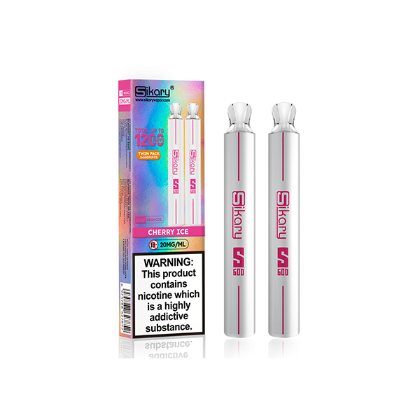 Sikary S600 20mg Twin Pack Disposable Vapes 1200 Puffs