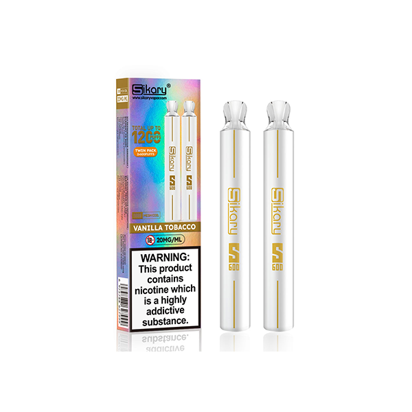 Sikary S600 20mg Twin Pack Disposable Vapes 1200 Puffs