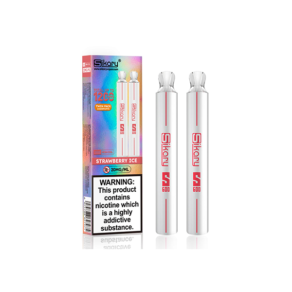 Sikary S600 20mg Twin Pack Disposable Vapes 1200 Puffs