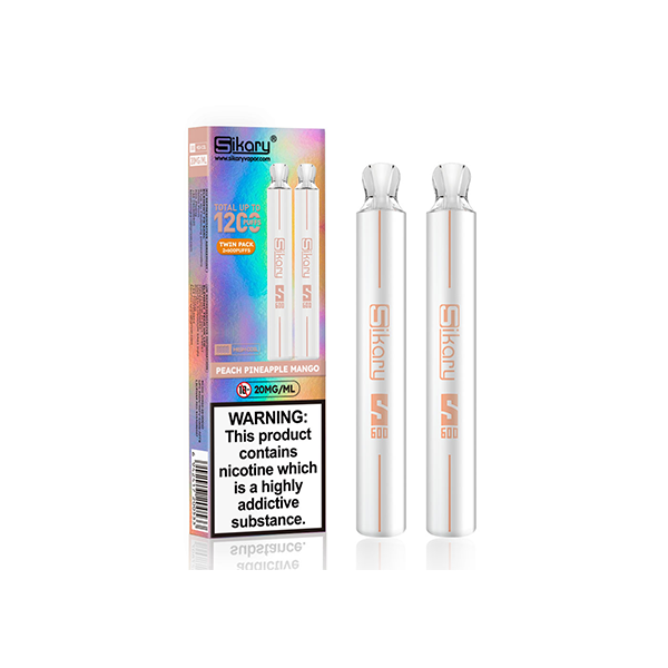 Sikary S600 20mg Twin Pack Disposable Vapes 1200 Puffs