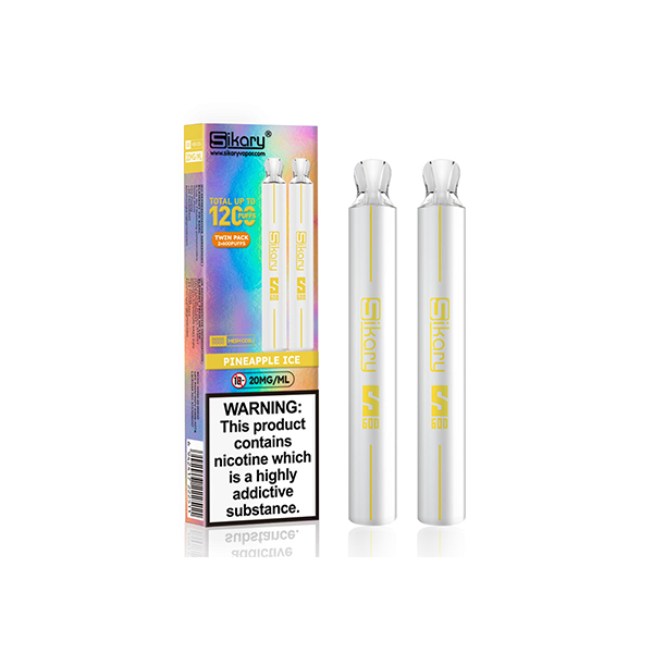 Sikary S600 20mg Twin Pack Disposable Vapes 1200 Puffs