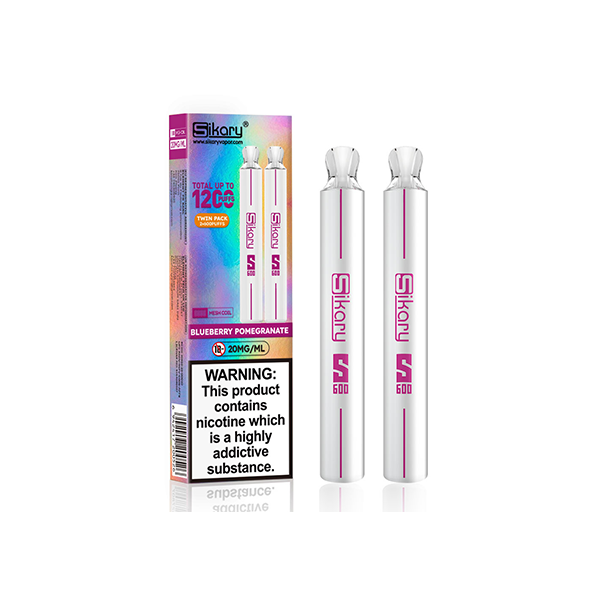 Sikary S600 20mg Twin Pack Disposable Vapes 1200 Puffs