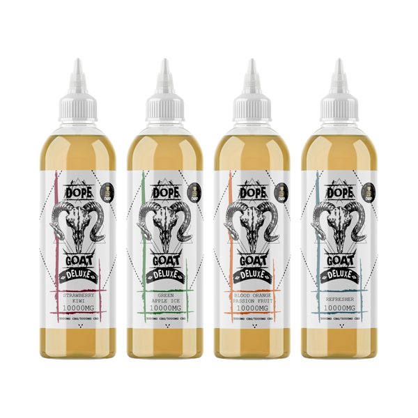 Dope Goat Deluxe 10,000 CBD + CBG E-liquid 250ml [70VG/30PG]