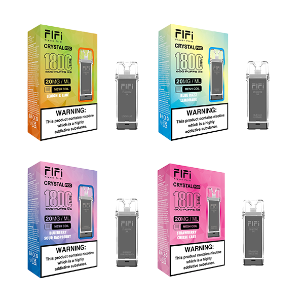 FLFI Crystal Vape 1800 Puffs 2ml Replacement Pods