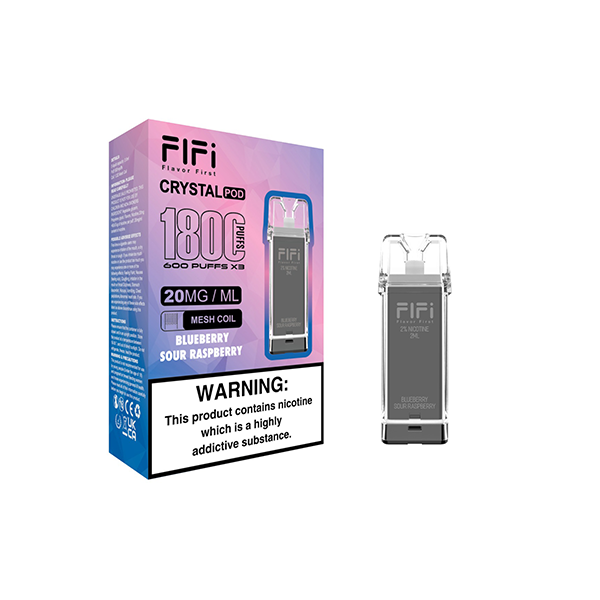 FLFI Crystal Vape 1800 Puffs 2ml Replacement Pods