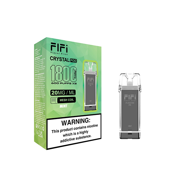 FLFI Crystal Vape 1800 Puffs 2ml Replacement Pods