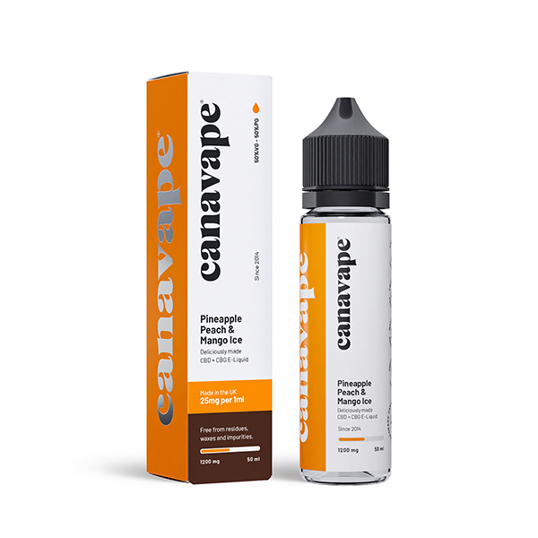 Canavape 1250mg CBD + CBG 50ml Vape Juice [Various VG/PG]