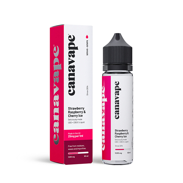 Canavape 1250mg CBD + CBG 50ml Vape Juice [Various VG/PG]