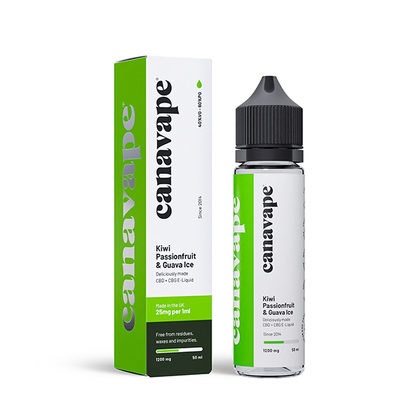 Canavape 1250mg CBD + CBG 50ml Vape Juice [Various VG/PG]