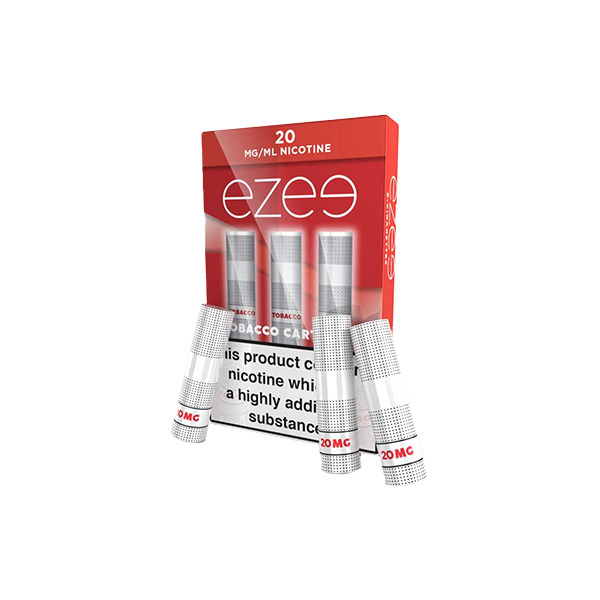 20mg Ezee E cigarette Cartridges Tobacco 1050 Puffs Vaper Store