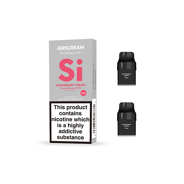 Air Scream 19mg 2ml 1.2Ω Pod Vape Cartridges 2PCS