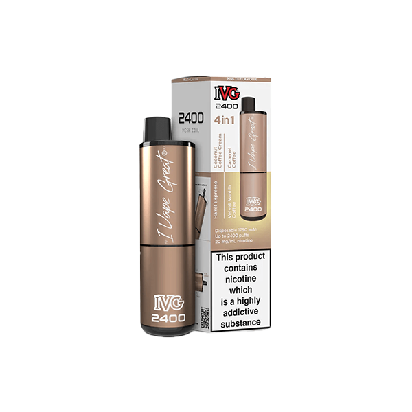 IVG 20mg 2400 4in1 Multi-Edition Disposable Vape 2400 Puffs