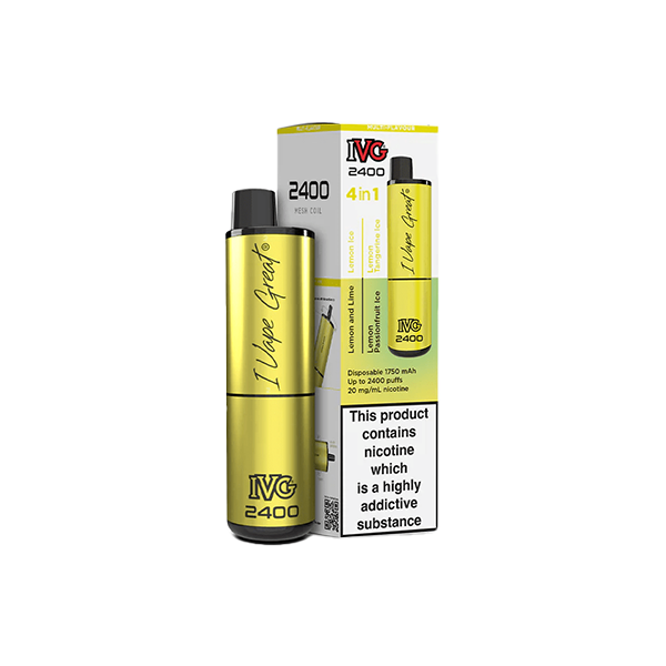 IVG 20mg 2400 4in1 Multi-Edition Disposable Vape 2400 Puffs