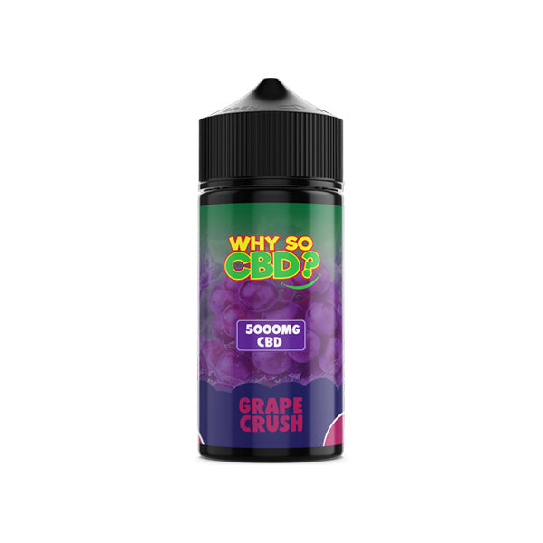 Why So CBD 120ml 5000mg Full Spectrum CBD Vape Juice [100VG]