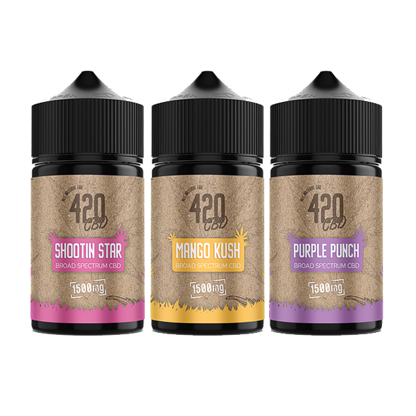 420 E-liquids 50ml 1500mg Broad-Spectrum CBD Vape Juice [40VG/60PG]