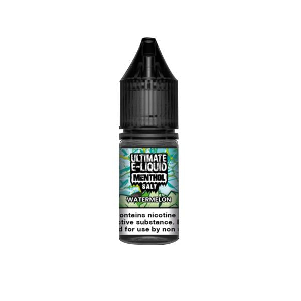 10mg Ultimate E-liquid Menthol Nic Salts 10ml (50VG/50PG) - vape store