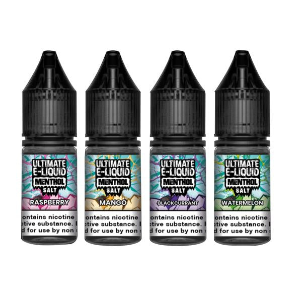 10mg Ultimate E-liquid Menthol Nic Salts 10ml (50VG/50PG) - vape store