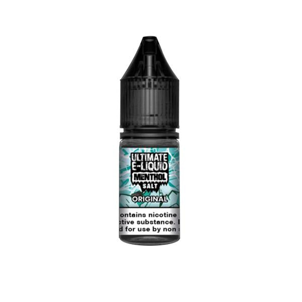 10mg Ultimate E-liquid Menthol Nic Salts 10ml (50VG/50PG) - vape store