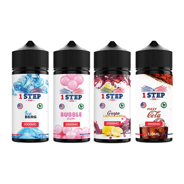 1 Step CBD 2000mg CBD E-liquid 120ml - vape store