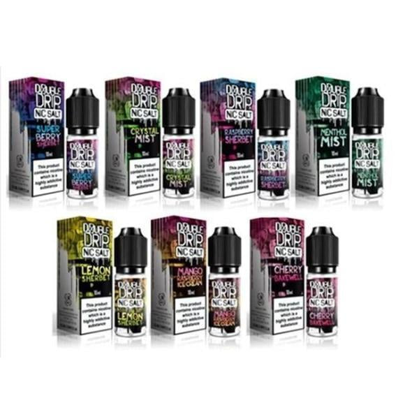 20MG Double Drip 10ML Flavoured Nic Salts E Liquid - vape store