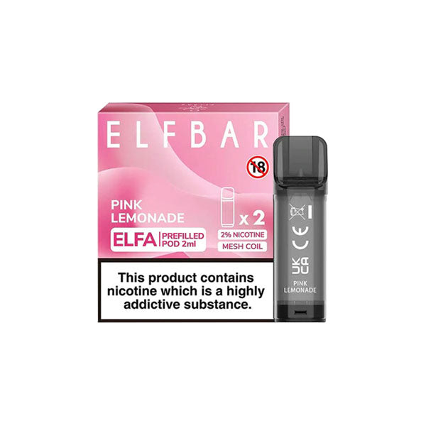 ELF Bar ELFA 20mg Replacement Prefilled Pods 2ml - vape store