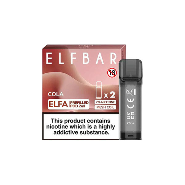 ELF Bar ELFA 20mg Replacement Prefilled Pods 2ml - vape store