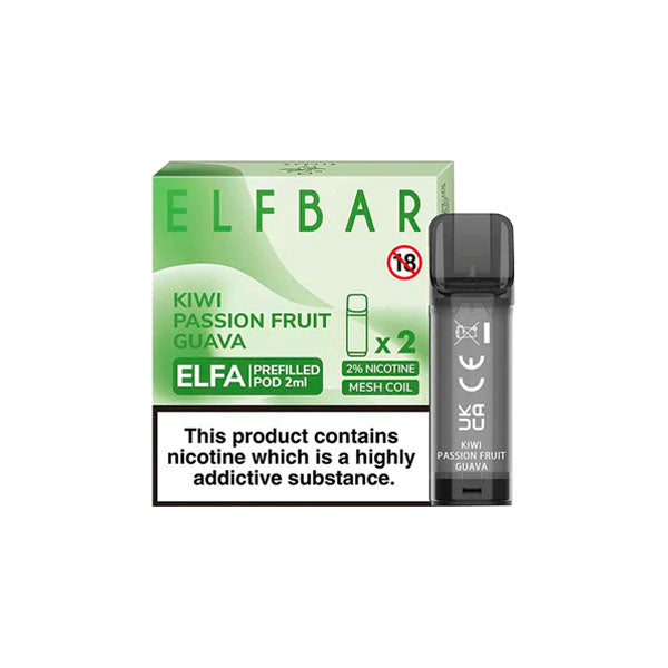 ELF Bar ELFA 20mg Replacement Prefilled Pods 2ml - vape store