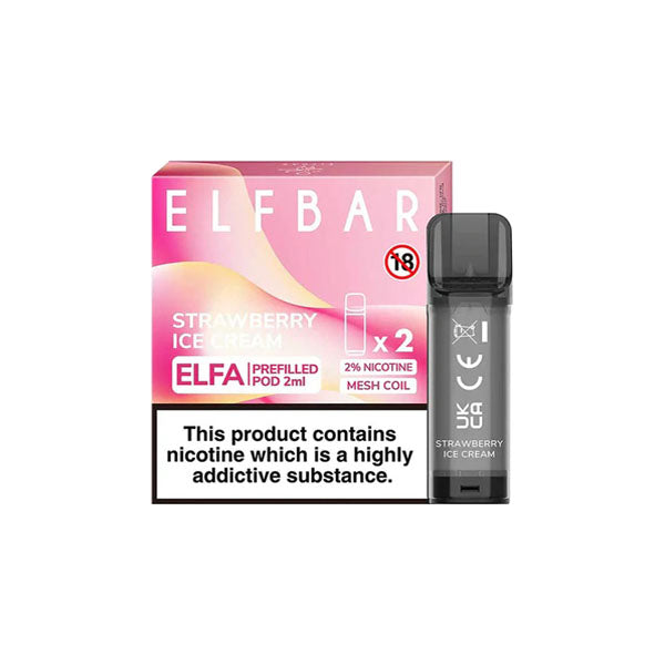 ELF Bar ELFA 20mg Replacement Prefilled Pods 2ml - vape store