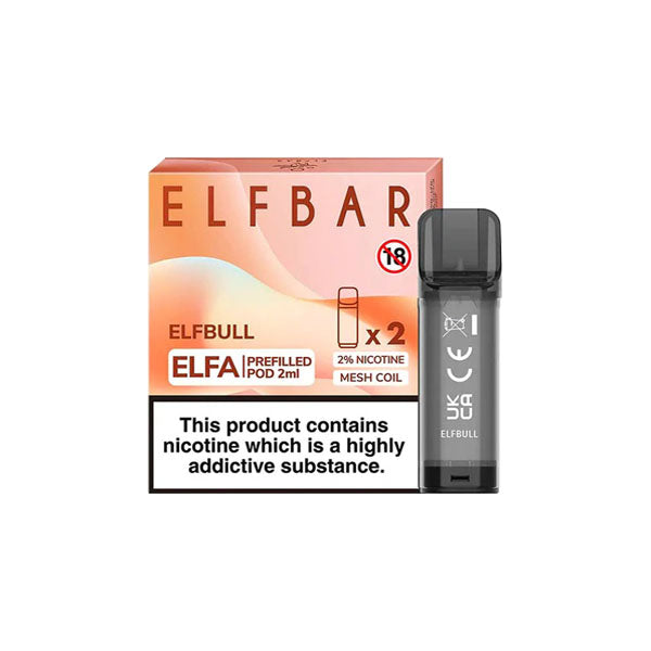 ELF Bar ELFA 20mg Replacement Prefilled Pods 2ml - vape store