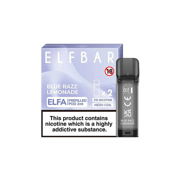 ELF Bar ELFA 20mg Replacement Prefilled Pods 2ml - vape store