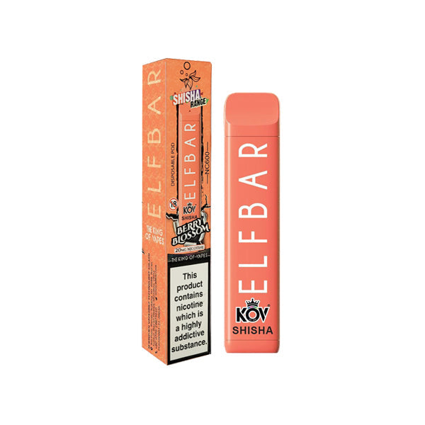 Elf Bar Kov Shisha Range NC600 20mg Disposable Vape 600 Puffs - vape store