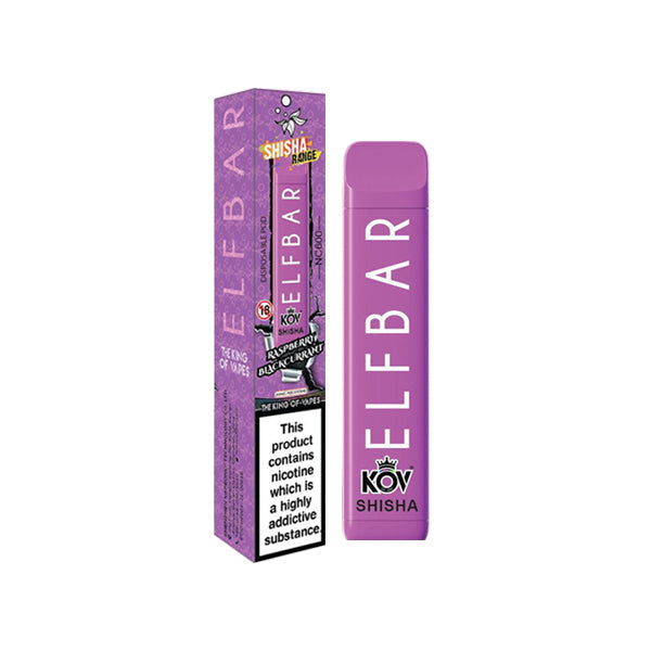 Elf Bar Kov Shisha Range NC600 20mg Disposable Vape 600 Puffs - vape store