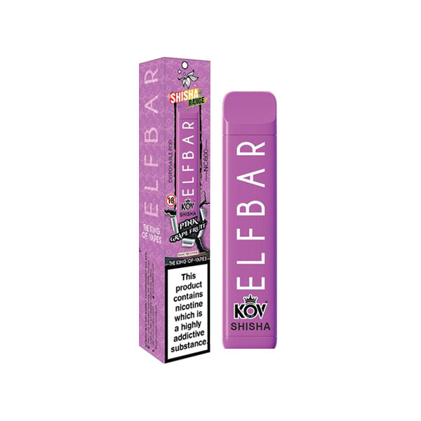 Elf Bar Kov Shisha Range NC600 20mg Disposable Vape 600 Puffs - vape store