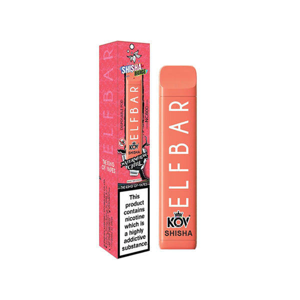 Elf Bar Kov Shisha Range NC600 20mg Disposable Vape 600 Puffs - vape store