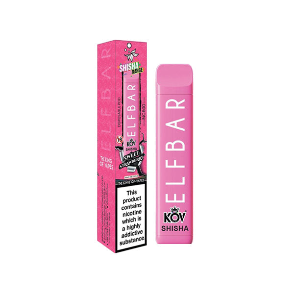 Elf Bar Kov Shisha Range NC600 20mg Disposable Vape 600 Puffs - vape store