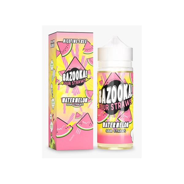 Bazooka Sour Straws 0mg 100ml Shorfill (70VG/30PG) - vape store